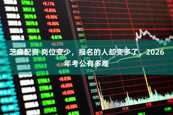 芝麻配资 岗位变少，报名的人却变多了，2026年考公有多难